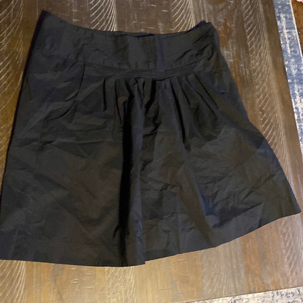 Banana Republic Black Pleated A-Line Skirt.  Size 6